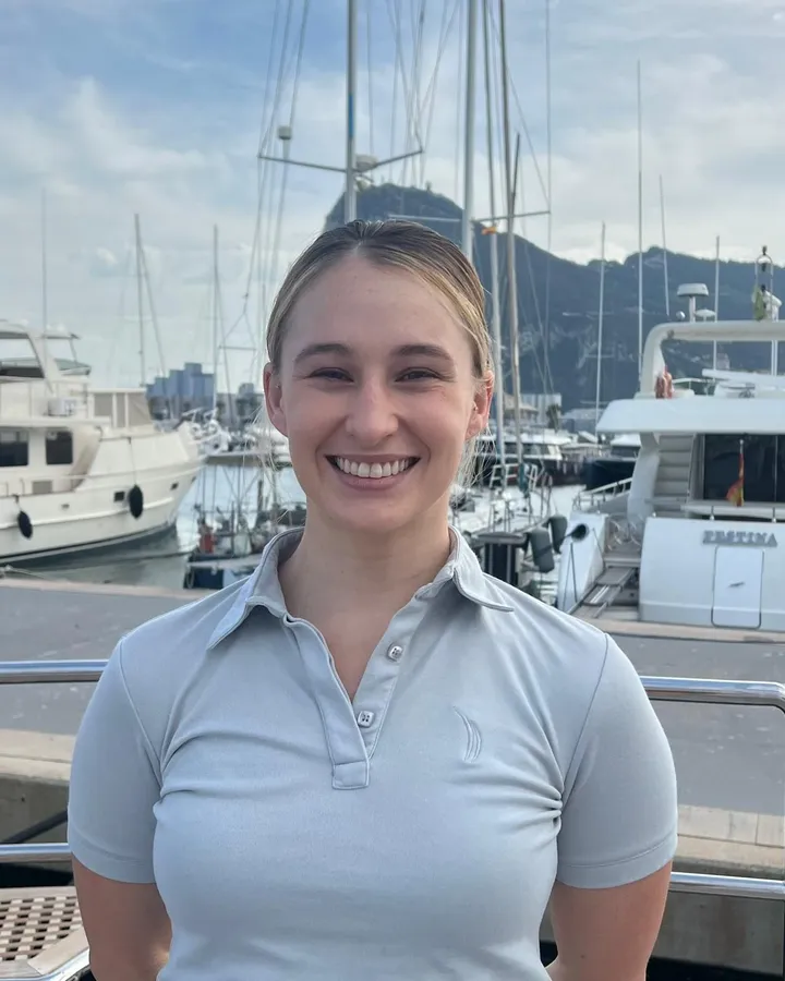 Chief Stewardess Renée on board Serendipity I