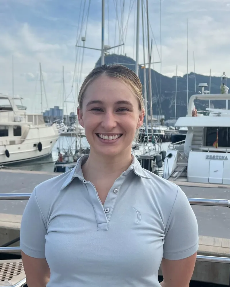 Chief Stewardess Renée on board Serendipity I